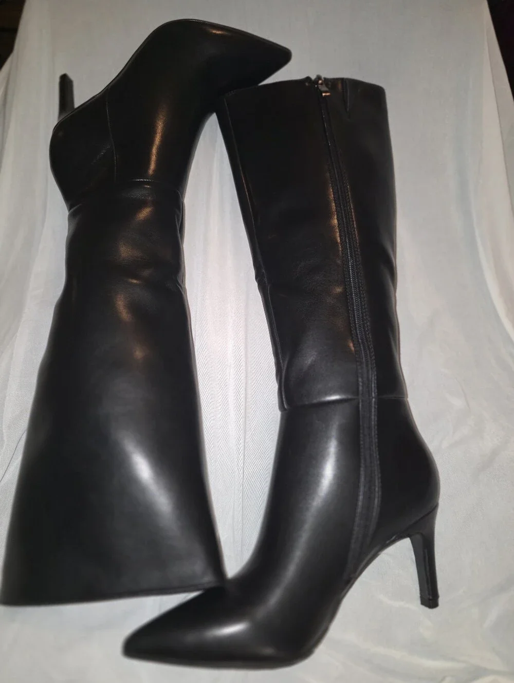 Knee High Boots Women Pointed Toe Tall Boots 3 In Stiletto High Heel Sz 6